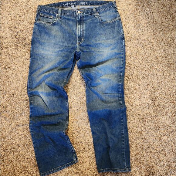 LOT OF 2 Carhartt Mens 40x32 Rugged Flex Relaxed Fit Straight Leg Blue Jeans EUC - Picture 4 of 13